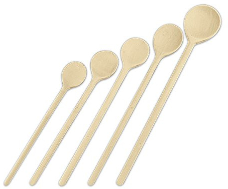 Staedter Haus Runde Form Kochlöffel, beige, Birkenholz, beige, 40 cm