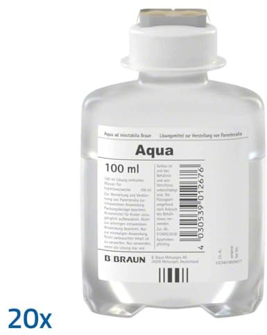 AQUA AD injectabilia Inj.-Fl. 20X100 ml