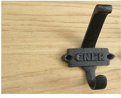 Ironmongery World® Gusseisen Old Style Hat & Kleiderhaken Kleiderbügel Pegs Haken (schwarz)