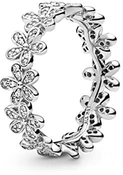 PANDORA 190934CZ-50 Frauen Silber Zirkonia Ring