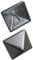 Pfostenkappe Aluminium blank 94x94 mm Pyramide mit Dorn Kappe für Pfosten bis 9x9 cm Zaunkappe Abdeckkappe