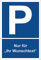 Melis Folienwerkstatt Schild – Nur für Ihr Wunschtext – Parkplatzschild Parken – S00271-15 x 10cm, 3mm Aluverbundplatte mit 4 Bohrlöchern