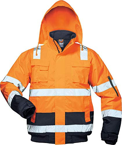 Elysee Warnschutz Pilotjacke Jonas Größe, 1 Stück, L, orange/blau, 23545-L