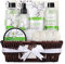 BODY & EARTH Geschenke für frauen, 10 tlg. Lilienduft Badeset Geschenkkorb mit Schaumbad, Bodylotion, Spray, Badesalz usw., Wellness Set Geschenkset für Frauen, Freundin, Mama zum Geburtstag Feiertag