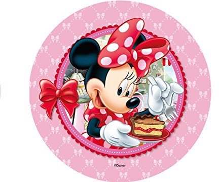 Modecor Disney Minnie Maus 72086 Kuchendekoration für Esspapier, Rosa