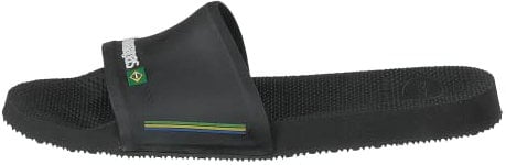 Havaianas Slide Brasil, Unisex Adults’ Open Toe Sandals, Black, 3/4 UK (35/36 EU)
