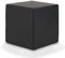 Ecopuf Cube - Sitzhocker Hocker Kunstleder Lederimitat Sitzbox Quader Würfel Pouf Ottomane Fußbank für's Wohnzimmer Wohneinrichtung 40x40x40 cm Faber Schwarz E14