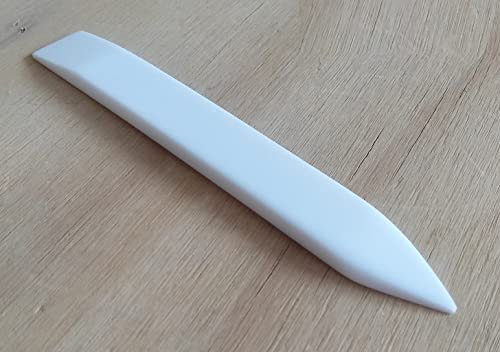 Teflon Bonefolder Scrapbooking Tool Espátula para Papel Binding Leather Crafts, Card Making and Office Supplies (White)