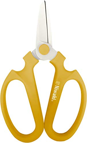 Niwaki Sakagen 170mm Flower Scissors Yellow Handles