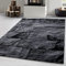Carpetsale24 Teppich Wohnzimmer Moderne Steindesign Schwarz-Grau 120 x 170 cm - Kurzflor Schlafzimmer Pflegeleicht und Extra Weich - Flauschiger Waschbar Esszimmer Küche Rechteckig