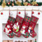 Beyond Your Thoughts Nikolausstrumpf Weihnachtsstrumpf zum Befüllen & Aufhängen, Nikolaussocke Weihnachtsdekoration für Kamin, Weihnachtsbaum, Wand, Treppe,Rot, 4er Set