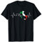 Italien Herzschlag Flagge Liebe Männer Frauen Geschenk T-Shirt