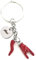 Mavijewel Portachiavi Uomo Donna in Acciaio con Pendente Corno Portafortuna Personalizzato Scritta/Corna/Zampa/Albero della Vita/Mano di Fatima/Made in Italy/spedizione Gratuita (Corna)