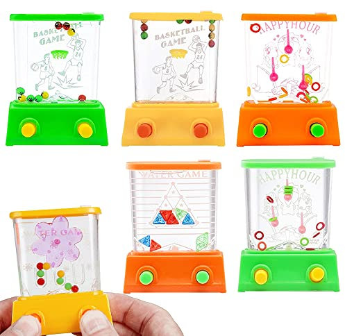 KKSJK 6 Stück Handheld Wasser Mini Ring Spiele, Wasser Flipper, Kinder Ring Wasserspiel, Mitgebsel Kindergeburtstag Geschenk, Adventkalender Füllungen für Jungen und Mädchen