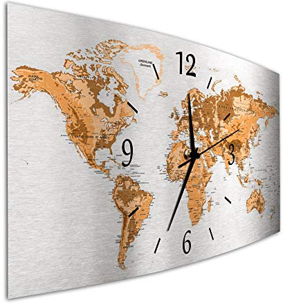 Bilder-Manufaktur BM Funk Quarz Quarzwanduhr Wanduhr Funkwanduhr Funkwanduhren Funkuhr Funkuhren kein Ticken lautlos geräuschlos leise ohne Tickgeräusche groß XXL MF4-9640-1SZ-funk