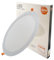 FactorLED Downlight LED 30W Slim, Ø295x25mm, Placa Circular Empotrable, NO FLICK, Panel Redondo Extraplano 3300 lúmenes, Corte techo Ø280mm (Luz Fría 6000K)