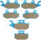 Front & Rear Ceramic Brake Pads Set for Yamaha Raptor 700, 700R, Raptor 700 SE 2006, 2007-2012, 3 sets Front and Rear Brake Pads