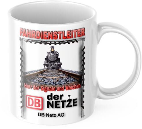 Fahrdienstleiter Tasse Bahntasse DB Netz Deutsche Bahn Eisenbahn Eisenbahner