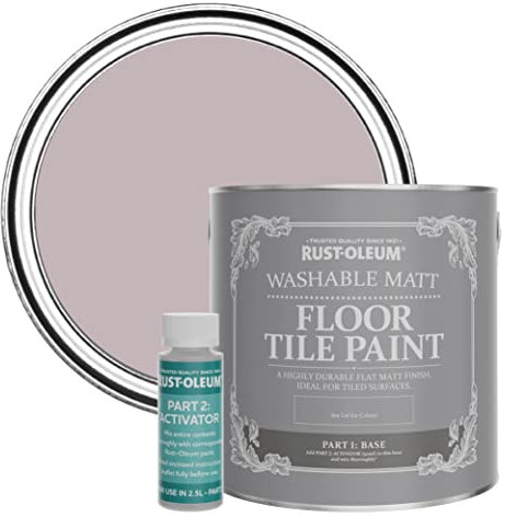 Rust-Oleum Purple Washable Matt Floor Tile Paint - Lilac Wine 2.5L