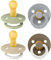 BIBS Colour Schnuller 4er-Pack, BPA-frei. 2 stück im Dunkeln Leuchtende, Kirschform Nippel. Naturkautschuk/Latex, Hergestellt in Dänemark. 6-18 Monate (4er Pack), Vanilla Glow Mix