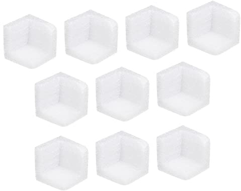 PATIKIL 20 Stück Schaumstoff Eckenschutz, 40x40mm Kantenschutz Schaumstoff für Rahmen für Versand und Umzug Sicherheitsschutz für Bilderrahmen (Weiß)