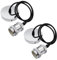 ZHIQIN 2 Pack Silver Metal E27 Light Fitting Pendant Modern Retro Industrial Style E27 Lamp Holder Ceiling Rose Set with 100cm Cable
