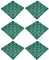 ACAN Tradineur - Pack 6 de Baldosas/Losetas para Exterior - Fabricado en Plástico - Ideal para Piscina, terrazas, jardín - Desmontable y Antideslizante - 30 x 30 cm - Color Verde