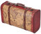 Mokernali Vintage Koffer aus Holz, Koffer Retro Vintage Deko, Gepäckkoffer Retro, 37,5x23x13,5cm, für Die Aufbewahrung zu Hause, Dekoration, Fotoshootings und Schaufensterausstellungen