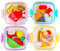 OFFCUP Radiergummi Set, 20 Stück Mini Radiergummis für Kinder, Box Verpackt, Nette Essen Lustige Radiergummis, Gastgeschenke, Geburtstagsgeschenk, Bunte Bleistift Radiergummi