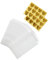 100 Stück inklusive 100 Stück 90 x 135 mm Pergamin-Beutel Papier Hochzeit Gastgeschenke Taschen Pergamin Umschläge und 100 Hochzeit Konfetti Aufkleber