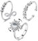 BUKYCAT 3 Stk Angst Fidget Ringe, Verstellbare Spinnerringe, Zirkonia Ringe für Damen (B)