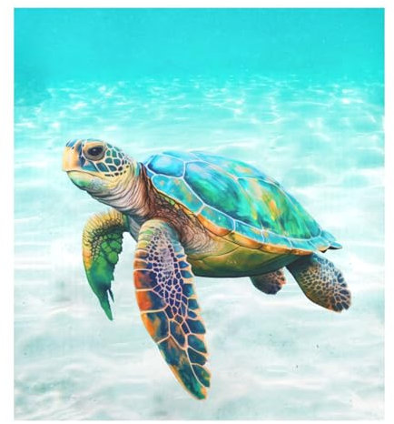 Vinilo decorativo magnético para puerta delantera, nevera, microondas, diseño de tortuga marina
