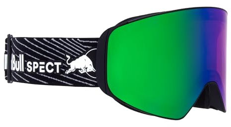 Red Bull Spect Eyewear Herren JAM-02 Ski Goggle, Black/Green Snow, Rose with Green Mirror, M