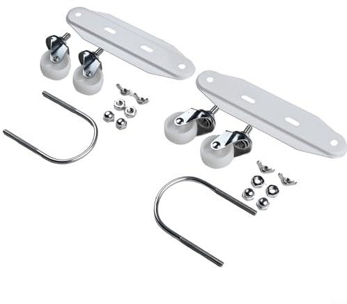Getdoublerich Soporte de calentador eléctrico, 2 soportes de polea de calentador eléctrico de radiador hidroeléctrico, soporte de rueda universal ()