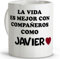 LolaPix Regalo compañeros de trabajo. Tazas personalizadas. Tazas originales para regalar. Regalo compañero trabajo. Detalles compañeros de trabajo. Taza cerámica 330 ml.