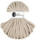 Flechtkordel Jumbo - 9mm - Baumwollkordel Baumwollgarn Garn Kordel Makramee Schnur Kordelband Natur Baumwolle DIY-Basteln 30m - Beige