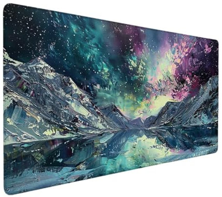 Tapis de Souris XXL 1200 x 600mm, Tapis de Souris Gris, Mouse Pad, sous Main Bureau Gamer Extra Large en Tissu, Base antidérapante, Haute Précision et Vitesse, pour Souris Claviers (Paysage) 8-9