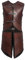 JIAYUTOO Mittelalterlicher Brustpanzer Wikinger PU Leder Brustpanzer Renaissance Gladiator Rüstung Brustpanzer Für Halloween Cosplay (Brown)