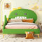 Modernes Kinderbett Mit Geländer Und Lattenrost, Im Cartoon-Design, Perfekt Für Kinder- Und Jugendzimmer (matratze Nicht Im Lieferumfang Enthalten)(Color:Green+90 * 200cm)