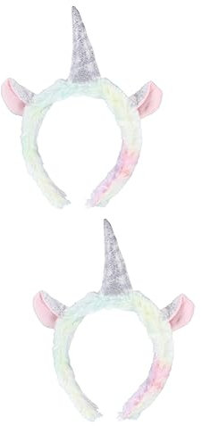 HONMEET 2stücke Einhorn Haarband Mit Farbenfrohem Eiscreme-farbverlauf Lustiges Für Kindergeburtstage Und Partys Geeignet Für Erwachsene Und Design Für Altersgruppen