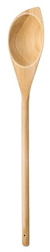 Mabor 11.81 Wooden Spoon for Cooking, Solid Wood Corner Spoon, Handcraft Wood Spoonula Cooking Utensil, Kitchen Spatulas for Baking, Stirring, Serving, Scraping