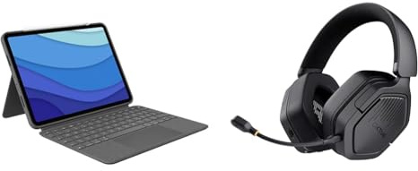 Logitech Combo Touch Tastatur-Case & Trust GXT 1493 Ravox Gaming Headset