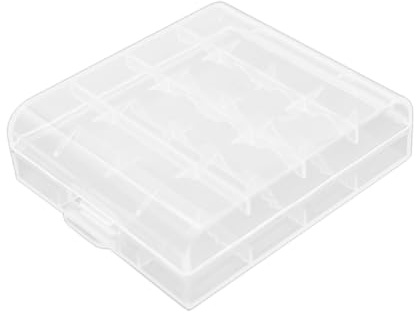 Transparent Battery Storage Box, Transparent Battery Box, Car Holder, Practical Storage for Portable Organisers with Lid for E Sealing Cover in this Trans Easy Access