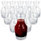Yopeissn Glass Wine Carafe,6 Oz Small Carafe for Wine, Tasting, Champagne, Glass Wine Carafe Decanter for Individual Pours 12pcs