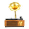Tocadiscos de vinilo retro con tocadiscos de 3 velocidades, altavoces integrados, Bluetooth, reproducción de tarjetas SD, RCA/AUX, ideal para entretenimiento en casa