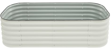 Hochbeet Metall 8-in-1 Hochbeete, Pflanzbeet aus Aluminium-verzinktes Stahl, Garten Beet für Pflanzen, Gemüse und Blumen (150 * 60 * 43cm)