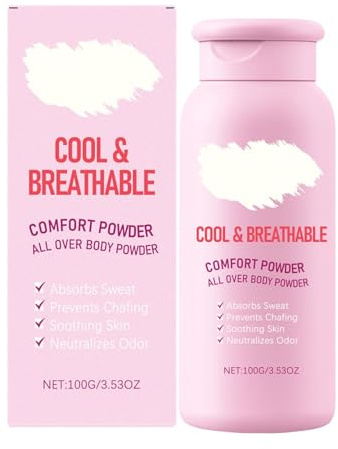 Comfort Powder: Intimate Comfort Dry & Fresh Powder, talkumfreier Körperpuder gegen Nässe und unangenehme Gerüche Für Frauen Körper, Schweiß den ganzen Tag aufnehmens (1)