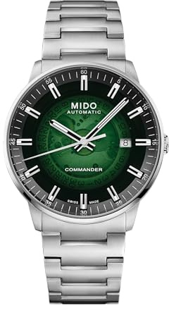MIDO Commander Gradient Schweizer Automatikuhr für Herren, Zifferblatt mit Farbverlauf, Gehäuse aus Edelstahl, 40 mm