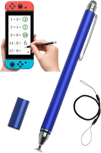 Stylus Pen for Nintendo Switch1&2/Switch Lite, 2IN1 Capacitive Stylus Compatible with Nintendo Switch Stylus, Switch Pen Super Precise with Lanyard (DarkBlue)