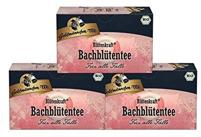 Goldmännchen Bachblüten Tee Blütenkraft Rettung, 20 einzeln versiegelte Teebeutel, 3er Pack (3 x 30 g)